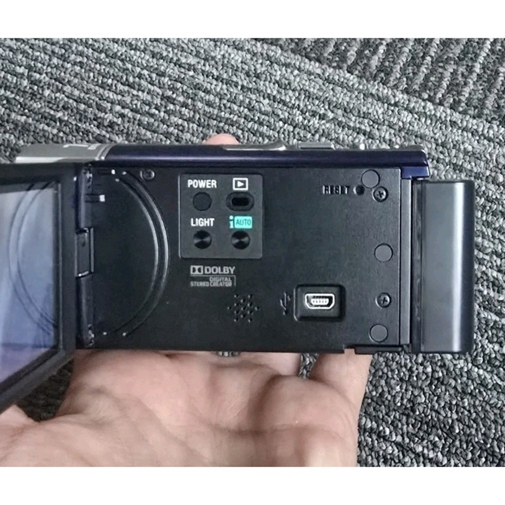 Sony DCR-SX45 Handycam Camcorder Digital Video Camera 2000x Zoom Purple Tested - Picture 6 of 14